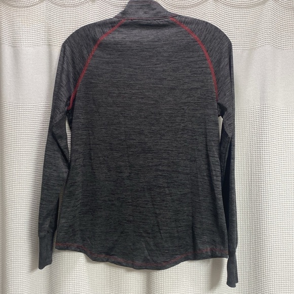 Colosseum Iowa State 1/4 zip SZ M space dye grey w thumbholes logo EUC Cyclones - Picture 5 of 6